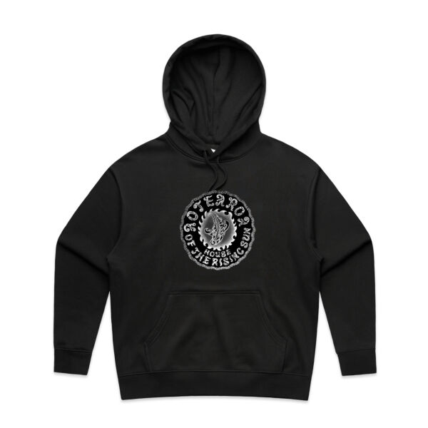 Aotearoa North New Zealand Stingray Sun with Mangopare and Koru Design with Text" House of the rising Sun white Text Thumbnail